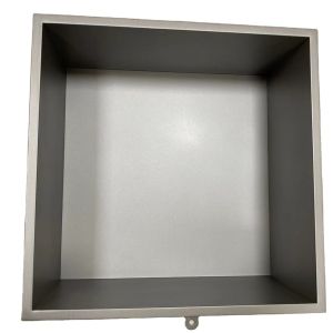 Square Tile Occasion Glossy Stainless Steel Alcove Recessed Cabinet Finished