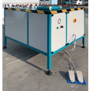 0.37kw Insulating Double Glass Machine Rotated Sealant Spreading Table