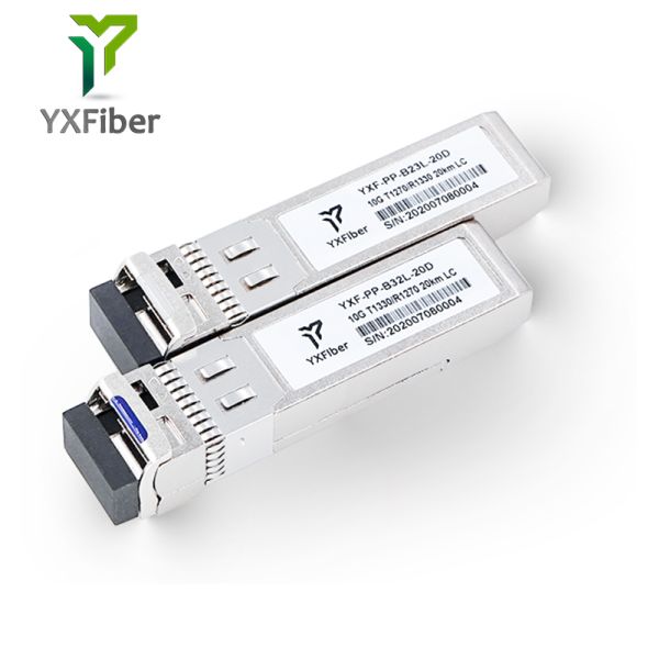 Wdm Transceiver Cisco Compatible SFP+ 10G 20KM SFP-10G-BX20D/SFP-10G-BX20U 1270nm/1330nm Optic Transceiver