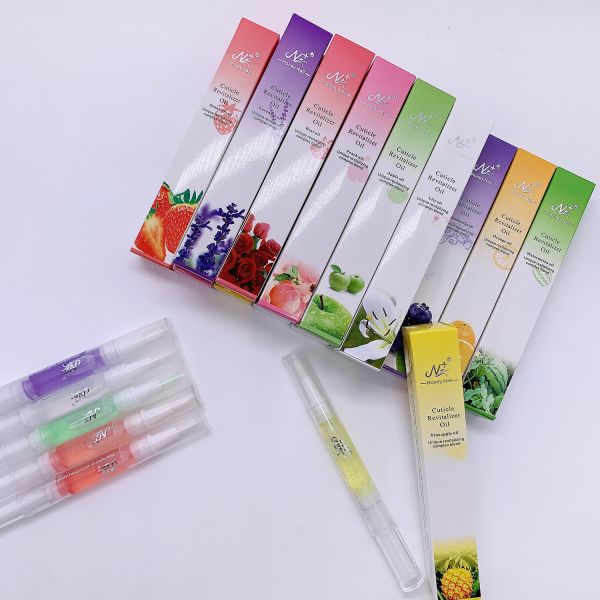 Private Label Fruity Smell Nails Moist Cuticle Revitalizer Oil 15 Styles Soften Brush Nail Care Private Label Cuticle Oil Pen