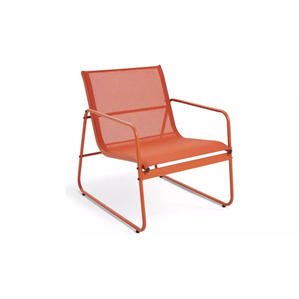 Outdoor Furniture AJUNION Colorful Macaron Metal Patio Set with 4 Seating Lounge Chairs