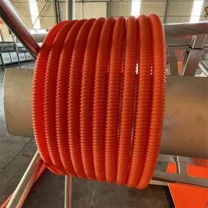 PE PP Spiral Pipe Extrusion Line Fully Automatic Grade 100m/roll Winding Machine