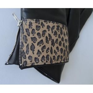 soft fashion classical genuine sheepskin lamb skin leather women gloves