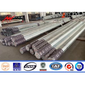 Bitumen Electric Power Pole Transmission Steel Pole 36mm Q345