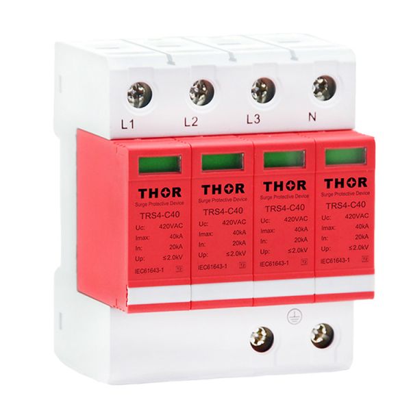 power surge protector device lightning arrester 40KA indoor surge protection