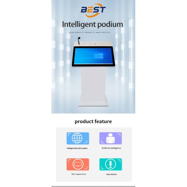 OEM ODM Smart Pulpit Podium , Conference Hall Multi Media Lectern