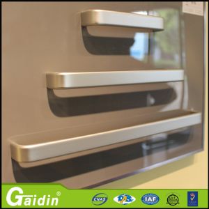 Quality wardrobe dresser anodized foggy siver aluminum furniture handle for sale