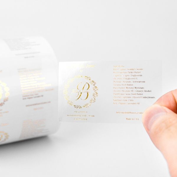 PVC Waterproof Adhesive Label Sticker PE PET Transparent Stickers For Pharmaceuticals