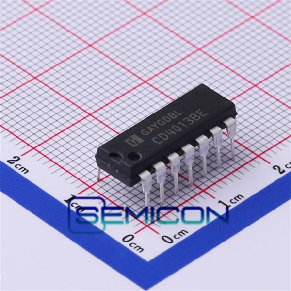CD4013BE SEMICON Flip Flop D-Type Pos-Edge 2-Element 14-Pin PDIP