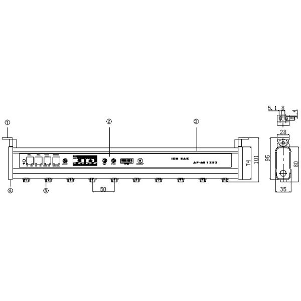 Gravure Printing Machine Ion Volume Static Neutralizing Bar 10W Power