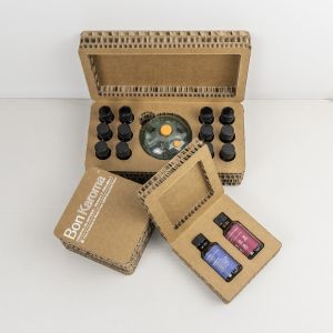 Quality Custom Honeycomb Cardboard Cosmetic Packaging Box with Logo Printing for sale