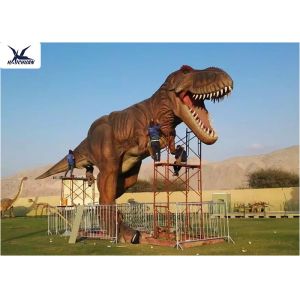 High Elastic Sponge Realistic Dinosaur Models / Outdoor Dinosaur Yard Decoration