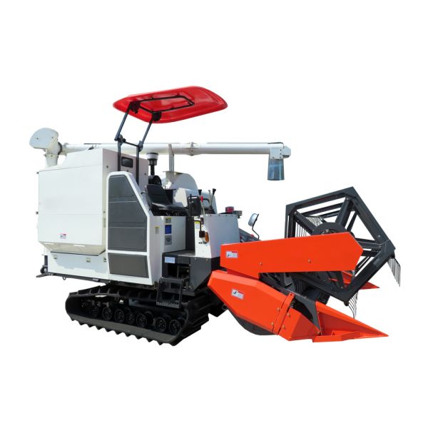 Buy Full Feeding Grain Combine Harvester with Rubber Track at wholesale prices