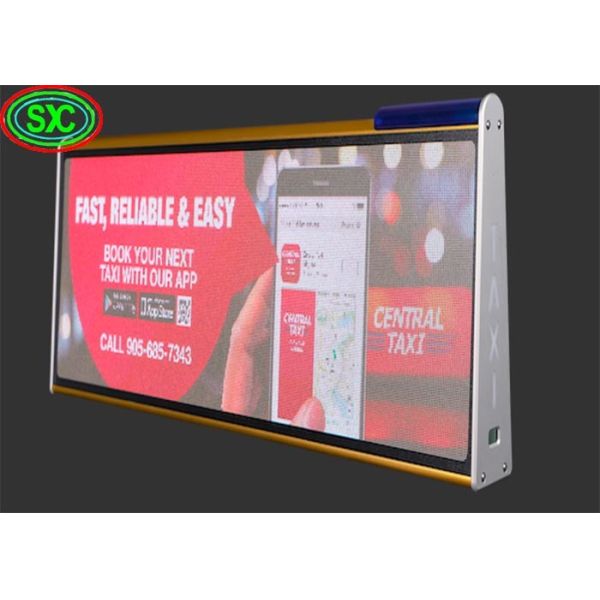Buy Double Side P5 Advertising LED Display Car Roof Sign Taxi Top Led Display at wholesale prices