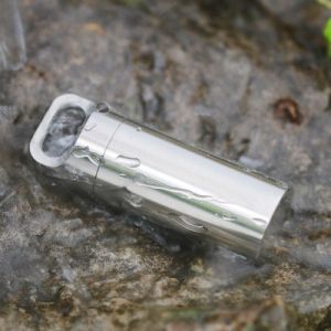 Outdoor Camping 63x20mm Titanium Pill Container