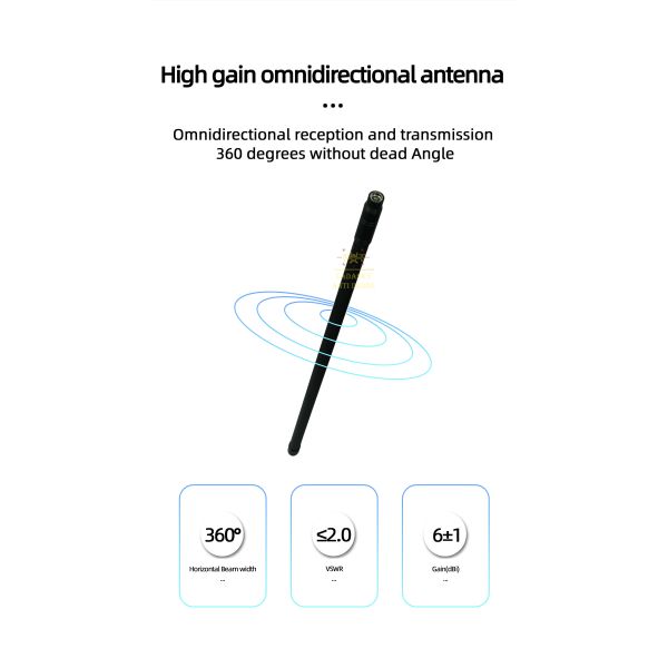 Outdoor Waterproof Fiberglass Anti Drone Antenna N/F Input Connector 35mm Diameter