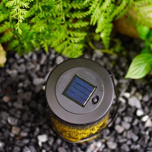 LED Lights Metal Solar Garden Ornament Decor Can Be Customized