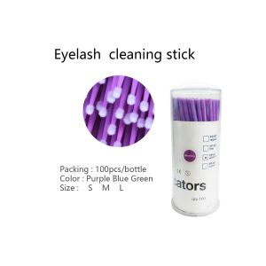 Disposable Eyelash Cleaning Glue Removing Beauty Stick Cotton Swab Tools