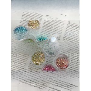 Nail glitters bright Nail polish Fantasy color Spring sequins Aurora nail