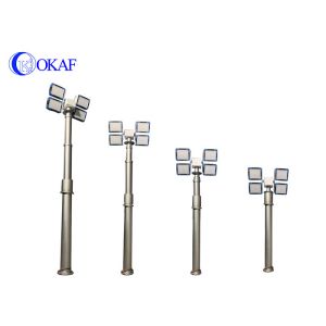 Aluminum Alloy Telescopic Mast Pole Emergency Mobile Lifting Light Ground /