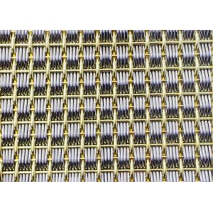 2m Brass Woven Architectural Metal Mesh Decoration Metal Cladding Corrosion