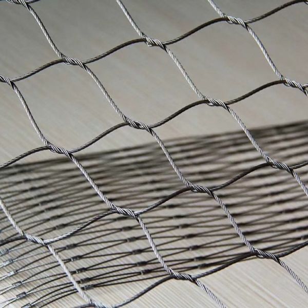 316 Stainless Steel Rope Wire Mesh 100x100mm for Stair Railing
