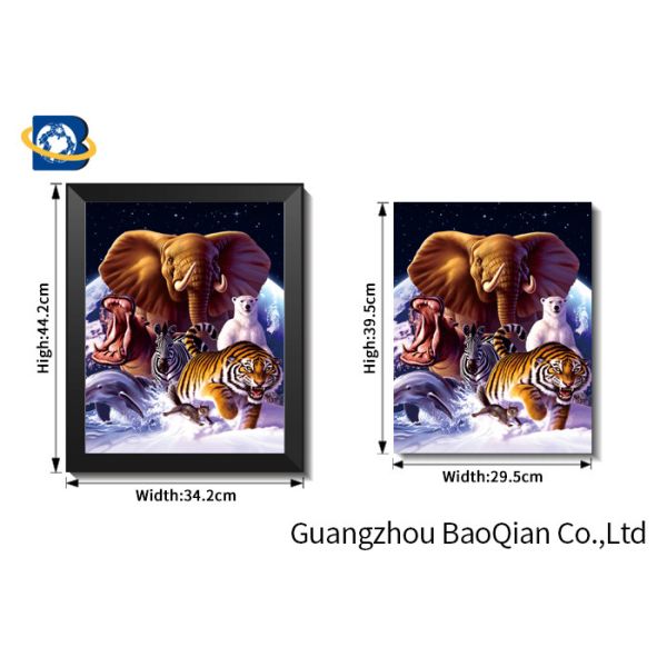 High Definition 3D Animation Picture Chimpanzee Pattern Flipped Wall Decorative Photos