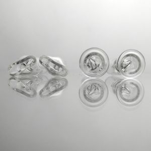 Pocket Size Glass Bongs Accessories 7mm Od Mini Glass Filter Tips Flat Mouth