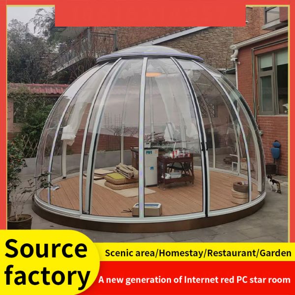 Mobile room theme restaurant Scenic area room outdoor transparent sun room