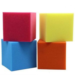 High Density Kids Playground Parts , Trampoline Foam Cubes Bulk