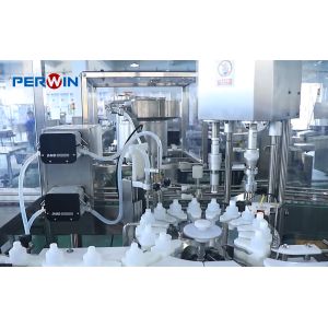 Manually Put Bottles Into Bottle Holders Diagnostic Reagent Filling Line