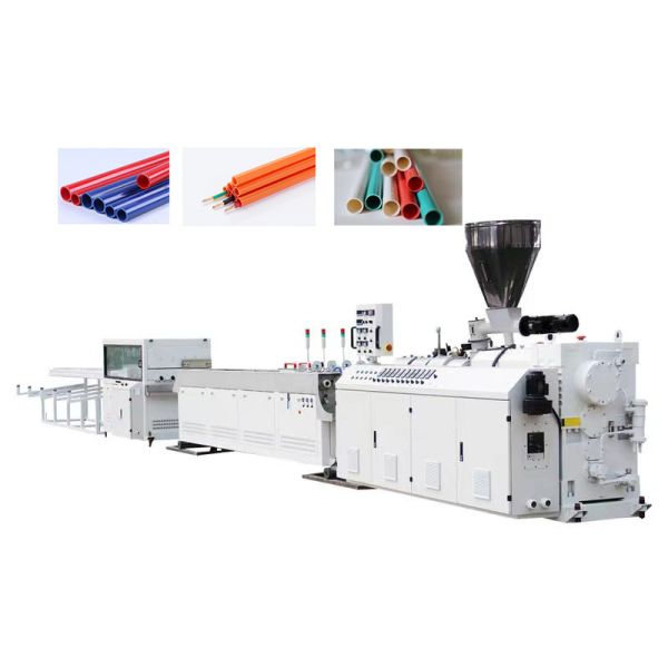 Buy Four Strand PVC Pipe Extrusion Line With Cone Shaped Screw at wholesale prices