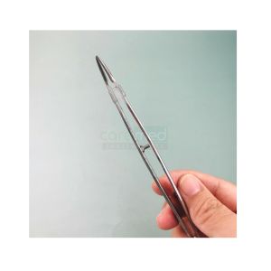 Thumb Operating Stainless Steel Medical Tweezers Serrated Surgical Professional