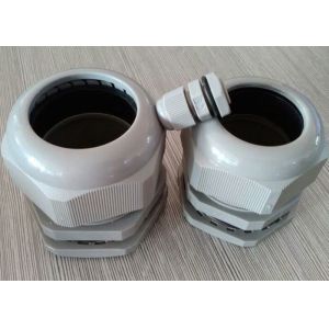 PG63 Gray IP68 Electrical Cable Gland , Nylon Cable Gland With ROHS Report