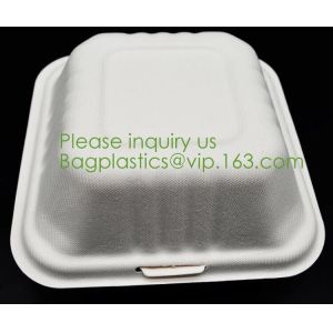 Biodegradable, Sugar Cane, Sugarcane Bamboo Pulp, Bento Box, Bagasse Food
