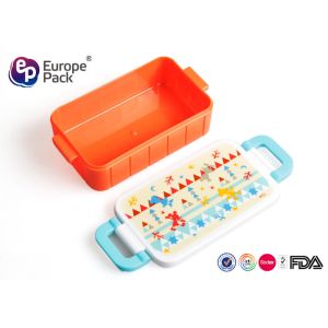 Portable Dustproof Kids Plastic Lunch Boxes Toddler Lunch Containers