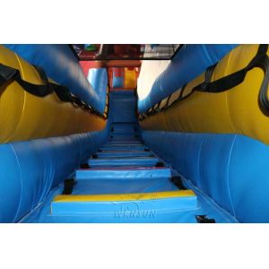 Water Resistant Massive Inflatable Dry Slide Shark Themed 12x4x6.5m
