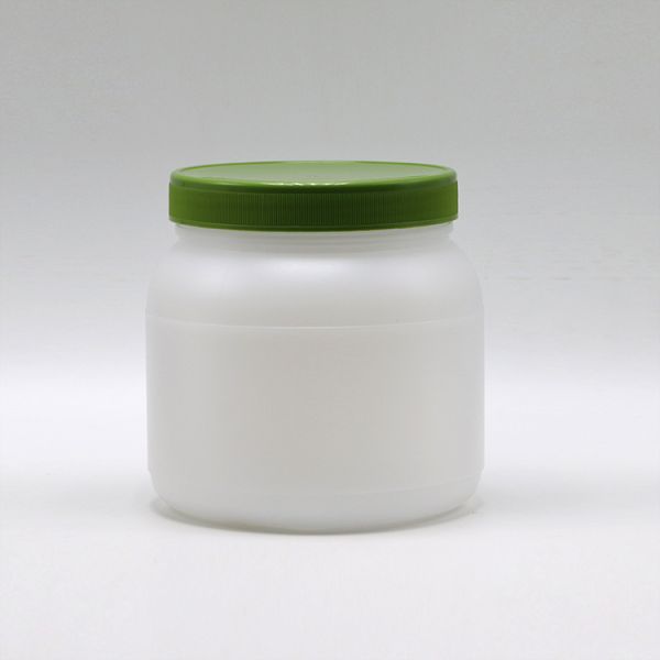 Bread 1L/4L Wide Mouth HDPE Protein Powder Food Storage with Screw Cap and Aluminum Heat Induction Liner