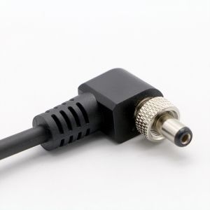 90 Degree Right Angle Male to Female 5.5x2.1mm 5525 DC Screw Power Charger Cable
