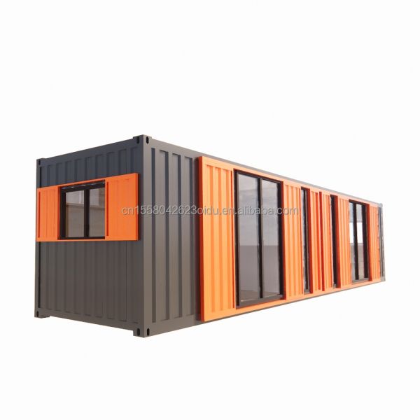 40FT Container Apartment Modular Finished Wooden Houses Customized Color Independent Student Apartment Prefabricated House