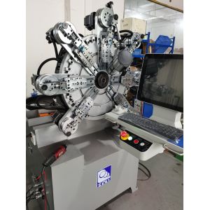 Computerized Tension with Ten Axes Making a Wire Bending Machine using a Spring