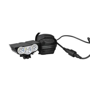 Black LED Bicycle Headlight 8.4V Rechargeable Eye Mountain Bike Lights