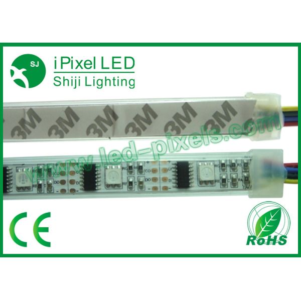 36Leds / m DC12V WS2801IC Digital addressable rgb LED strip Flexible 120 degree Beam angle