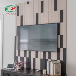 Rectangle Ceiling Noise Reduction Tiles Nontoxic Polyester Fibre