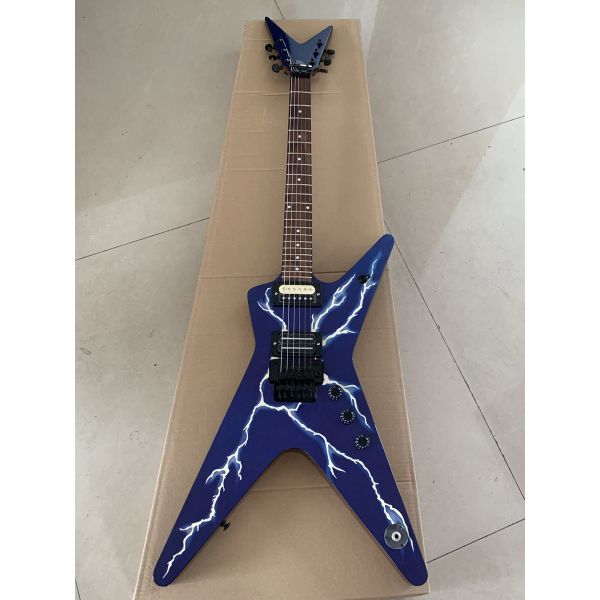 Custom Vintage Electric Guitar in Blue Color