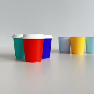 Disposable PP Cup with 35ml Capacity Food Grade Plastic Capsule Cup for