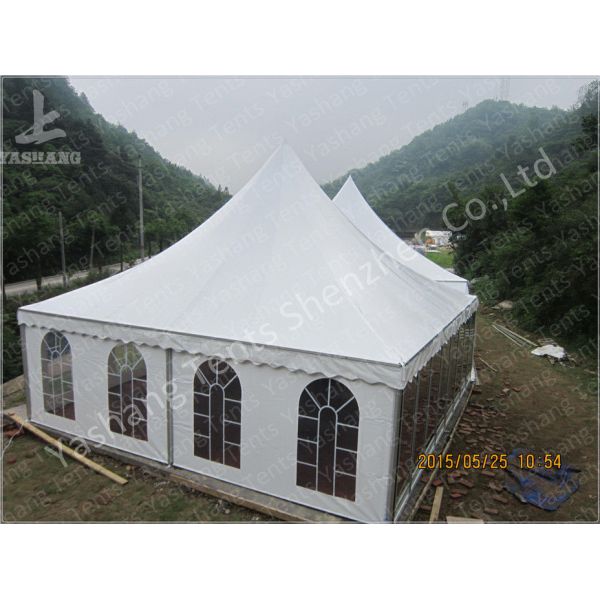 Aluminum Frame Show Event Marquee Tent Rental With Transparent PVC Windows / Glass Door