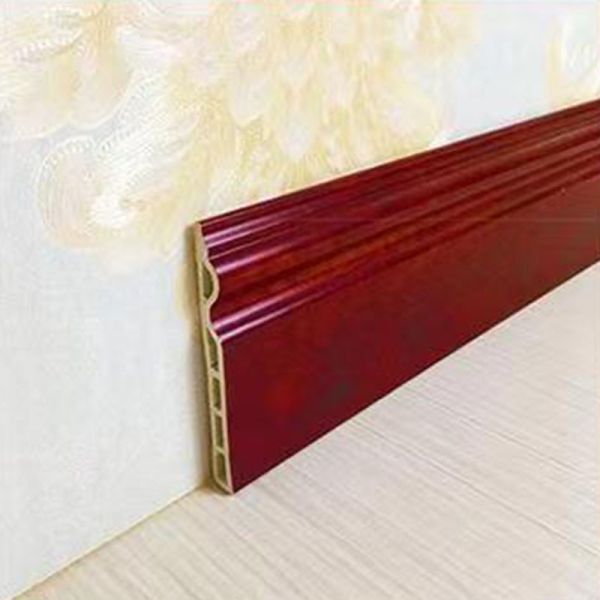 White PVC Skirting Board Laminate Floor Skirting Trim crack resistant