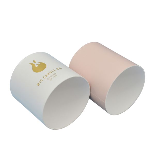 Buy CMYK Cardboard Tube Packaging With Lid OEM Available Silk Printing at wholesale prices
