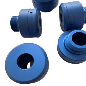 Customized Size Aluminum CNC Turning Parts with Blue Oxidation Surface Treatment